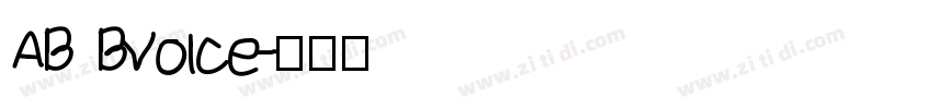 AB Bvoice字体转换